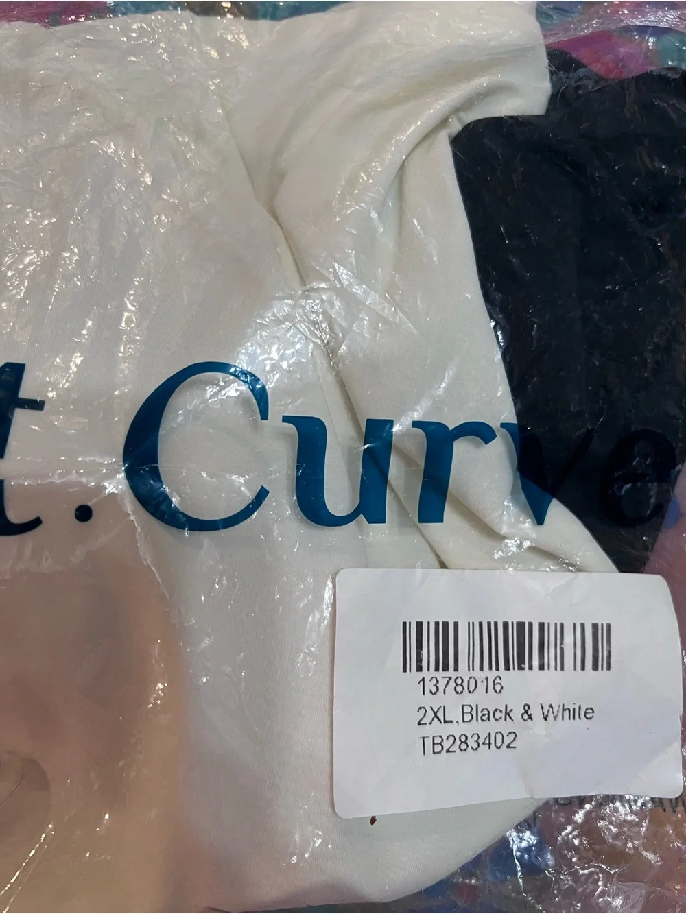 Meet.Curve Women’s One-Shoulder Ivory/Black‎ One-Piece Swimsuit. Size 2XL. NWT.